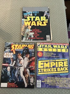 Lot Of 3 Star Wars Magazines Insider, Starlog & World Of - Picture 1 of 10