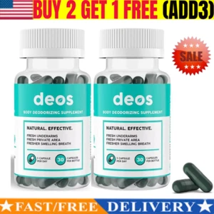 Nuovo DEOS Integratore Deodorante Interno - Deodorante Corpo Completo - (30 Capsule)~ - Foto 1 di 9