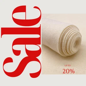 CREAM  - Craft Felt By Yard 72" Wide Acrylic Felt - Soft and Durable - Picture 1 of 2