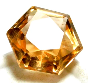 Hexagon Cut Padparasha Sapphire 12.60 Cts. Loose Gemstone RH195 & bonus added - Picture 1 of 2