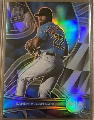 Sandy Alcantara 2022 Panini Chronicles Spectra #70 Silver Prizm - Image 1 of 2