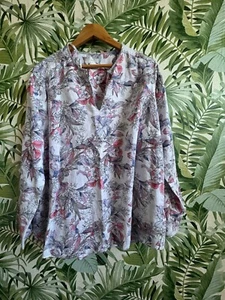 M&S floral white top size 20 - Picture 1 of 8