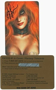 Dawn - Phone card #1 - Signed by Joseph Linsner - Printers Proof [#'ed to 250] - Picture 1 of 1