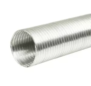 Flexrohr Rohr Aluflexrohr 2,60 m Alu Flexschlauch Aluflexrohr Lüftungsschlauch - Bild 1 von 3