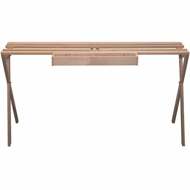 Edmunds Floor Standing Rug Hooking Quilt Frame 17 x 30 x 45in - Natural Wood (5579)