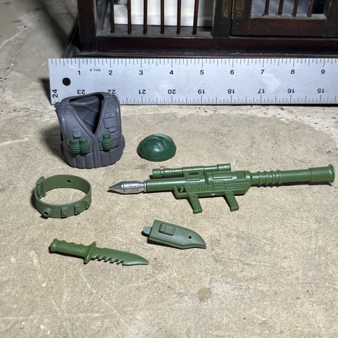 Vintage M Force Military Muscle Marchon 1985 Zack Accessories Weapons hat Rare! Cover