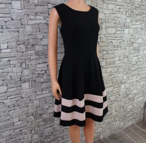 CALVIN KLEIN DAMEN FEST PARTY ABEND KLEID SCHWARZ PUDRIGES ROSE 40 42 - Bild 1 von 9