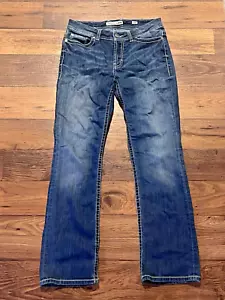 BKE Harper Bootcut Dark Wash Denim Blue Jeans Womens Sz 28R - Picture 1 of 6
