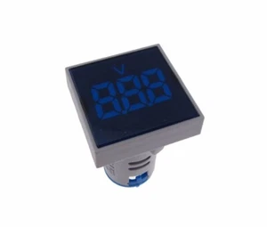 Medidor de voltaje digital AC 60-500V montaje en panel M22 AD16-22 cuadrado - azul - Imagen 1 de 1