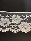 3 3/4 Wide Flat Lace White Sell By 5 Yds Lot  #10 Will Combine Shipping