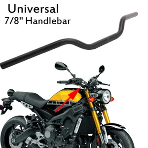 Motorcycle 7/8'' 22mm Drag Bar Handlebars Universal Black For Dirt Bike Honda - Picture 1 of 10
