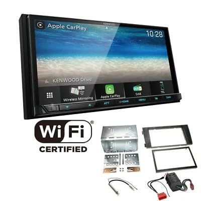 Kenwood Radio WiFi CarPlay Android Auto DAB für Audi A6 2001-2005 Vollaktiv Bose - Bild 1 von 4