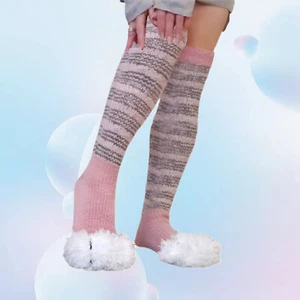Fashion Winter Thicken Warm Women Socks Cute Cat Paw Cartoon Sleeping Home Floor - Picture 1 of 19