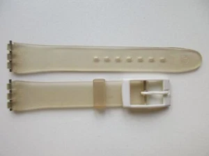 Best fit replacement Swatch transparent rubber watch band ~ 12 mm - Picture 1 of 3