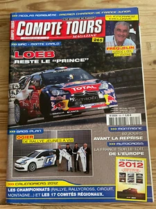 MAGAZINE COMPTE TOURS N°265 FEVRIER 2012 RALLYE WRC MONTE CARLO LOEB OGIER - Picture 1 of 2