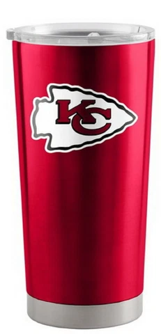 Kansas City Chiefs 20 oz Stainless Steel Insulated Ultra Travel Tumbler Mug Cover