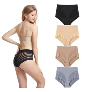 Women sexy Seamless High Waist Panties Stretch Briefs Underwear - Picture 1 of 16