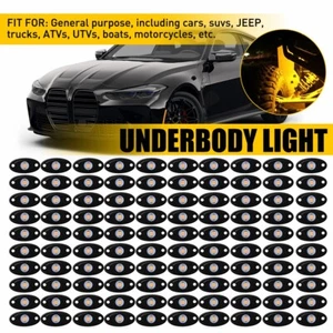 100PCS Rock LED Light Off-Road Kit Truck Golf Cart Purple Underbody Wheel Lights - Picture 1 of 11