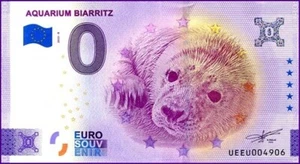UEEU / AQUARIUM BIARRITZ / BILLET 0 € / NULL EURO-SCHEIN / 0 € 2023-9 - Picture 1 of 1