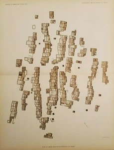 Hopi Indian Pueblo Oraibi Plan Showing Clans Arizona 1900 Print - Picture 1 of 1