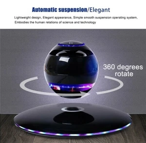 Quality Wireless Magnetic Levitation Speaker LED Portable 4.0 Floating Maglev.. - Picture 1 of 16