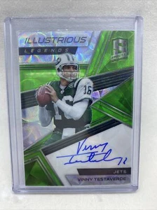 2018 Panini Spectra Illustrious Legends /25 Vinny Testaverde #IL-VT Green Scope - Picture 1 of 2