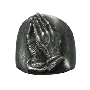 Hands Together in Prayer Rings for Men Women Gift Religious Jewellery Adjustable - Picture 1 of 5