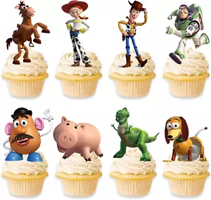 48Pcs Toy Inspired Story Cupcake Toppers for Birthday Cake Cupcake Decorations T - Picture 1 of 12