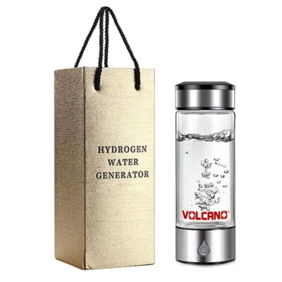 VOLCANO 320ml H2 Hydrogen Water Generator Bottle 💧🌋 USB Rechargeable - Image 1 of 4