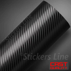 Carbon Folie SCHWARZ APA® 25x150cm Aufkleber 3D CAST Car Wrapping Auto Motorrad - Bild 1 von 9