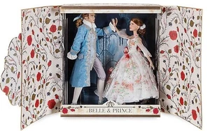 Disney Store 17" Limited Edition Belle And Prince Platinum Set 2017 New with Box - Picture 1 of 4