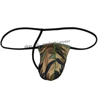 Men G-String Thong Posing Tangas Sports Micro Thong Guy BDU Pouch Bikini T-back - Image 1 of 3