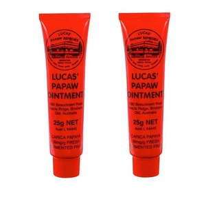 Lucas Papaw Ungüento 25g Lote 2 Tubos Paw Paw Crema Nuevo Vendedor EE. UU. Envío Gratis - Imagen 1 de 1