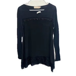 4 Love & Liberty Johnny Was Small Beaded Lace Whimsigoth Tunic Boho New Ac18 - Picture 1 of 7