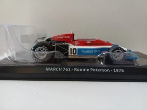 023 Perfect 1/24 F1 March 761 R. Peterson 1976 Centauria Atlas Panini Salvat Ixo - Foto 1 di 7