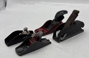 Menge 4 Miniatur Holz Hobel Stanley Bullnose, 2 Stanley 3,5" & UNMARKIERT 4,5" - Bild 1 von 23