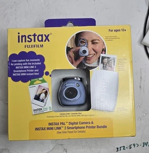 Cámara digital Fujifilm INSTAX PAL e impresora INSTAX MINI LINK 3 paquete azul NUEVO - Imagen 1 de 5