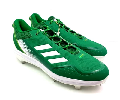 Chuteiras de beisebol Adidas Icon 7 masculinas tamanho 15 verde branco metal S23879 - Imagem 1 de 4