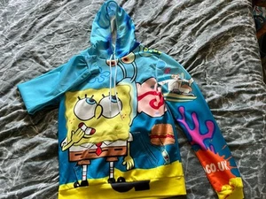SpongeBob Themed Allover Print Unisex Hoodie Light Material - Picture 1 of 7