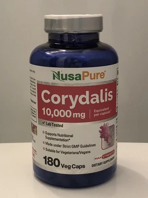 NusaPure Corydalis 10.000 mg 180 cápsulas vegetales (extracto 20:1, sin OGM) Foto 1 de 4
