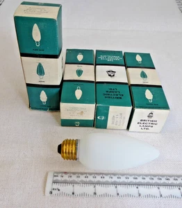 4 of Vintage BELL British Electric Lamps 40w E27 Plain Olive frosted light bulb - Picture 1 of 7