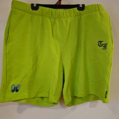 Teddy Fresh Green Fleece Shorts Embroidered Mens Size 3xl Like New Condition  - image 1 of 4