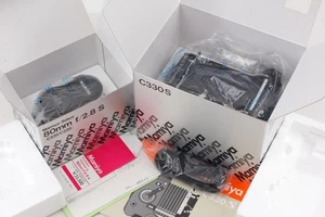 [UNUSED in Box] Mamiya C330 Pro S TLR Film Camera 80mm Blue Dot Lens From JAPAN - Picture 1 of 24