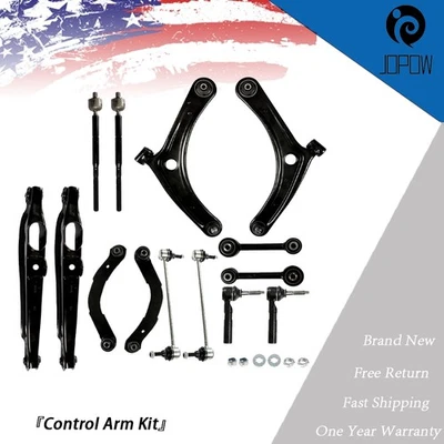 For Jeep Compass Series 2007-2017 14pc Front Rear Control Arms Tierods Sway Bars Foto 1 de 4