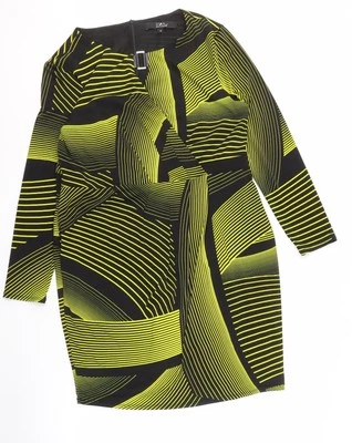 Star by Julien Macdonald Women’s Size 18 Black Geometric Dress - Image 1 of 4