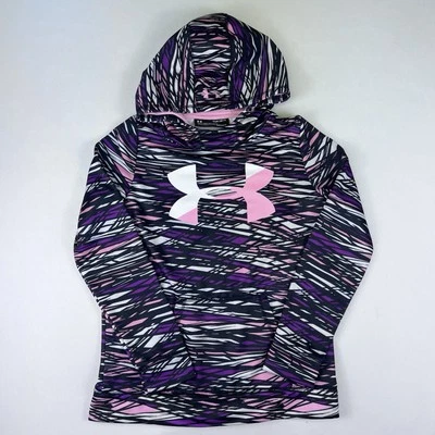 安德玛连帽运动衫青少年大号宽松冷酷运动员套衫 — 第 1/4 张图片