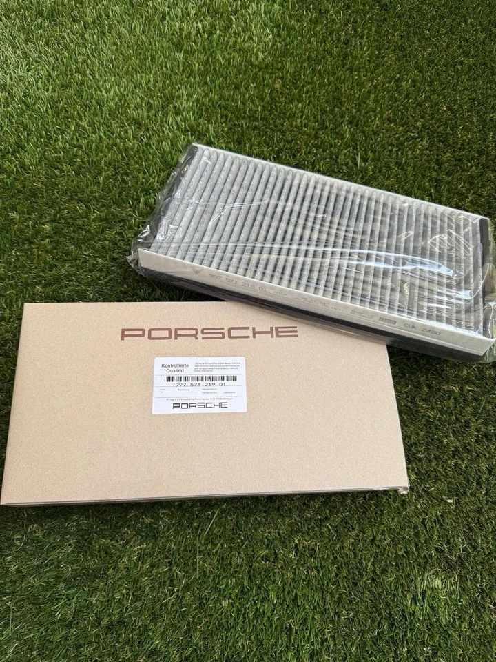 Filtro de aire de cabina Porsche 911 Boxster Cayman carbón activado OEM Foto 1 de 4