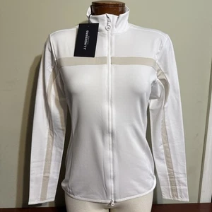 J LINDEBERG Damen JANICE MID LAYER GOLFJACKE MEDIUM WEISS MULTI NEU - Bild 1 von 7