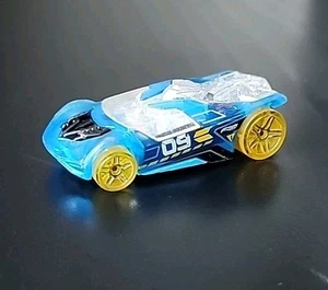 Hot Wheels ACCELERACERS - RD-09 Diecast Spielzeugauto Mattel blau mit gelben Rädern - Bild 1 von 7
