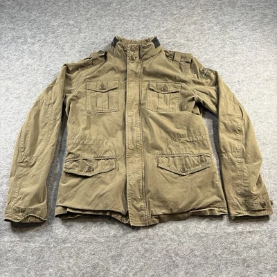 Diesel Chaqueta de Campo Militar Para Mujer Abrigo Grande Carga Utilidad Manga Larga Marrón Foto 1 de 4